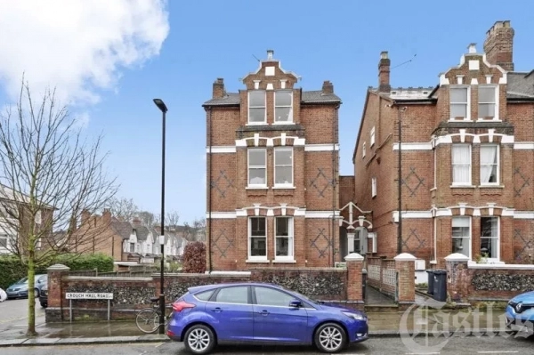 2 bed flat for sale in Crouch Hall Road, London N8